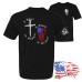 Midweight Unisex Crew Tee Shirt - I Kneel to Submit, I Stand to Respect