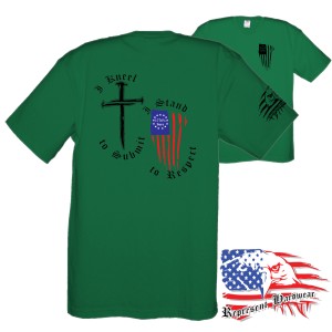 Midweight Unisex Crew Tee Shirt - I Kneel to Submit, I Stand to Respect