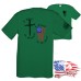 Midweight Unisex Crew Tee Shirt - I Kneel to Submit, I Stand to Respect