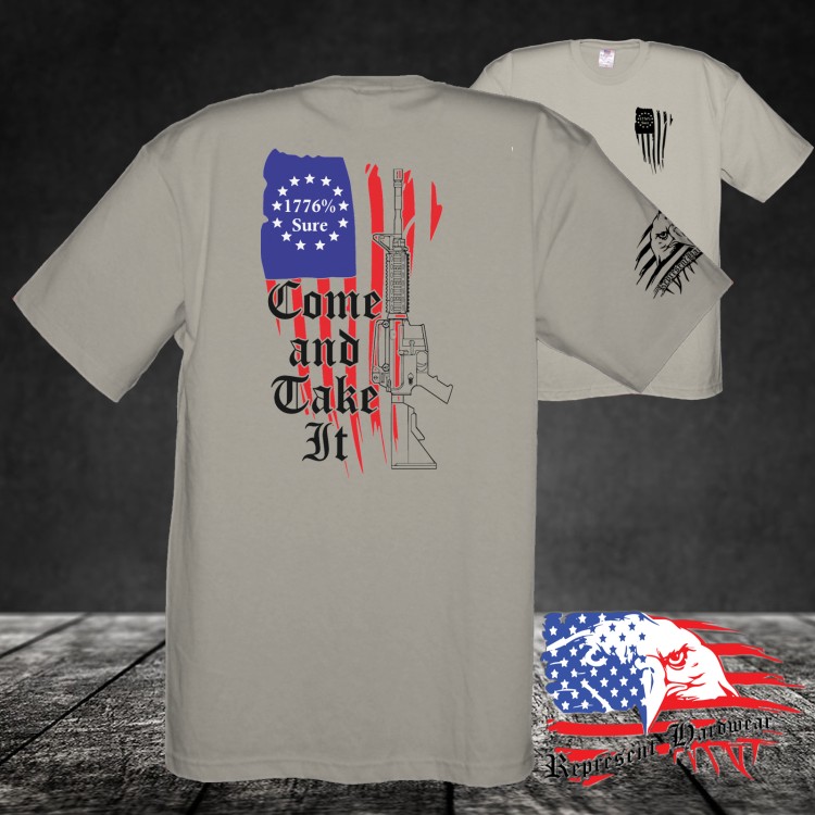 Midweight Unisex Crew Tee Shirt - Come and Take It