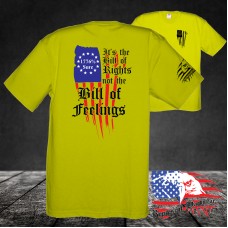 Midweight Unisex Crew Tee Shirt - It's The Bill of Rights - not the bill of feelings