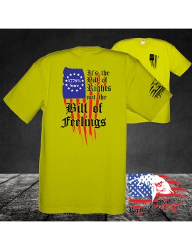 Midweight Unisex Crew Tee Shirt - It's The Bill of Rights - not the bill of feelings