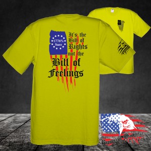 Midweight Unisex Crew Tee Shirt - It's The Bill of Rights - not the bill of feelings