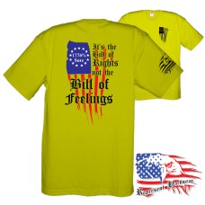 Midweight Unisex Crew Tee Shirt - It's The Bill of Rights - not the bill of feelings