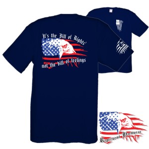 Midweight Unisex Crew Tee Shirt - It's the Bill of Rights' - not the bill of feelings