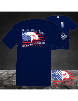 Midweight Unisex Crew Tee Shirt - It's the Bill of Rights' - not the bill of feelings