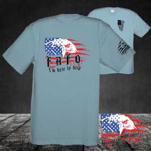 Midweight Unisex Crew Tee Shirt - FAFO - I'm Here to Help
