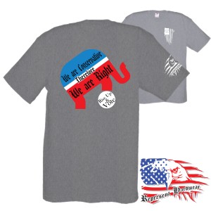 Midweight Unisex Crew Tee Shirt - I am Conservative - Therefore - I am Right
