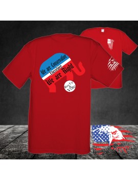 Midweight Unisex Crew Tee Shirt - I am Conservative - Therefore - I am Right
