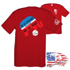 Midweight Unisex Crew Tee Shirt - I am Conservative - Therefore - I am Right