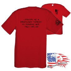 Midweight Unisex Crew Tee Shirt - I Identify as a conspiracy Therorist - My Pronouns are Told / You / So - Chinesse font