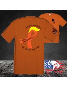 Midweight Unisex Crew Tee Shirt - Tough Enough to wear Orange? Trump Derangment Syndrome