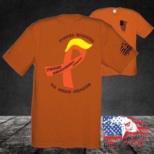 Midweight Unisex Crew Tee Shirt - Tough Enough to wear Orange? Trump Derangment Syndrome