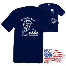 Midweight Unisex Crew Tee Shirt - Trump Calvin - We Are The News - MSM