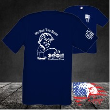 Midweight Unisex Crew Tee Shirt - Trump Calvin - We Are The News - MSM