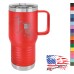 20 oz Coffee Mug - Slider Lid - I Kneel to Submit, I Stand to Respect