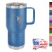 20 oz Coffee Mug - Slider Lid - I Kneel to Submit, I Stand to Respect