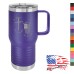 20 oz Coffee Mug - Slider Lid - I Kneel to Submit, I Stand to Respect