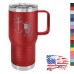 20 oz Coffee Mug - Slider Lid - I Kneel to Submit, I Stand to Respect