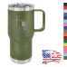 20 oz Coffee Mug - Slider Lid - I Kneel to Submit, I Stand to Respect