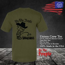 We The People - Cowboy Calvin "P's" on SnowFlakes | Classic Printed T-Shirt